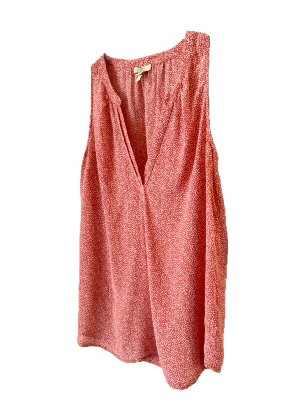 Joie Sleeveless Silk V-neck Blouse in Modern Geo Dot Print - Picture 3 of 11